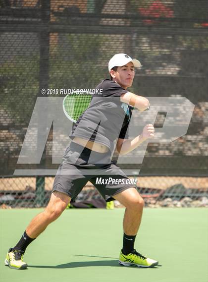 Thumbnail 1 in Clovis North vs University (CIF USTA Round 1 Playoff) photogallery.