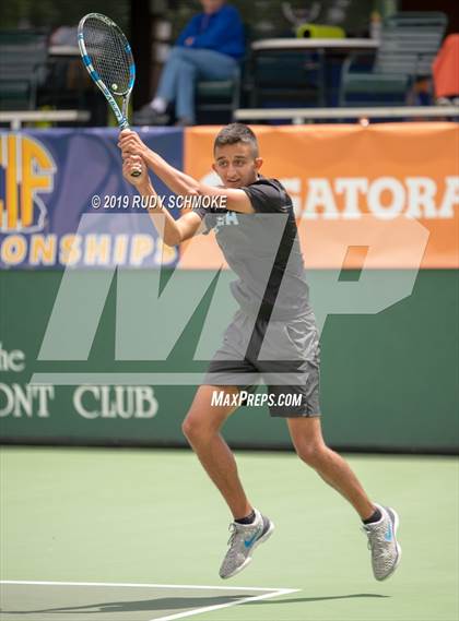 Thumbnail 3 in Clovis North vs University (CIF USTA Round 1 Playoff) photogallery.