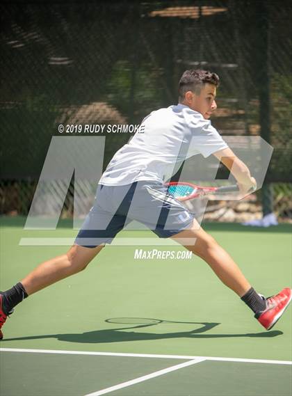 Thumbnail 2 in Clovis North vs University (CIF USTA Round 1 Playoff) photogallery.