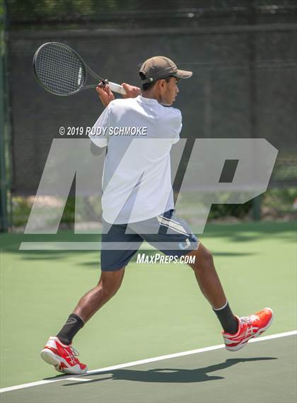 Thumbnail 2 in Clovis North vs University (CIF USTA Round 1 Playoff) photogallery.