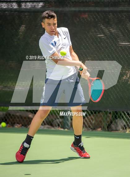 Thumbnail 1 in Clovis North vs University (CIF USTA Round 1 Playoff) photogallery.