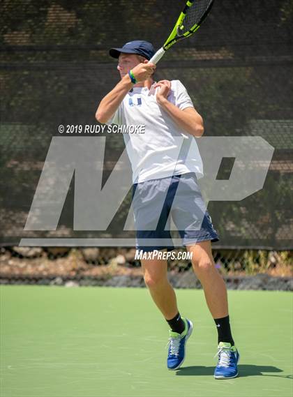 Thumbnail 3 in Clovis North vs University (CIF USTA Round 1 Playoff) photogallery.