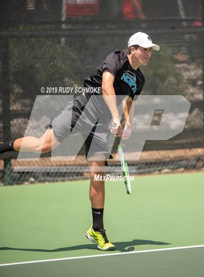 Thumbnail 3 in Clovis North vs University (CIF USTA Round 1 Playoff) photogallery.