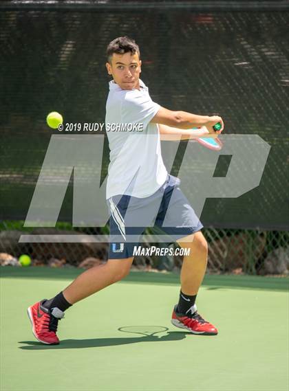 Thumbnail 3 in Clovis North vs University (CIF USTA Round 1 Playoff) photogallery.