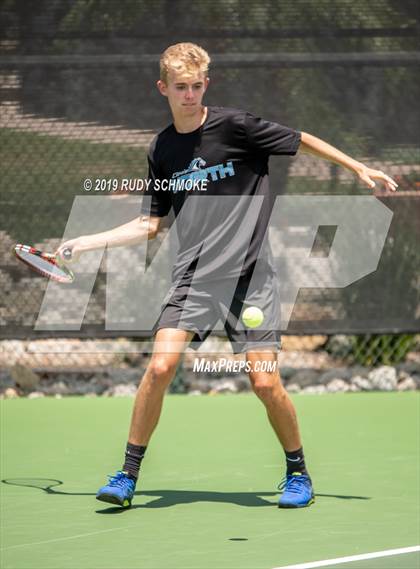 Thumbnail 2 in Clovis North vs University (CIF USTA Round 1 Playoff) photogallery.