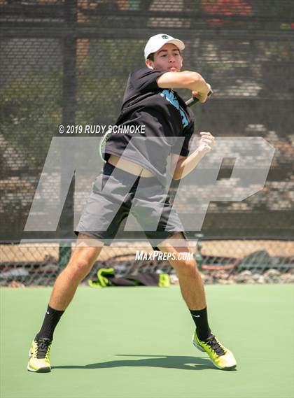 Thumbnail 3 in Clovis North vs University (CIF USTA Round 1 Playoff) photogallery.