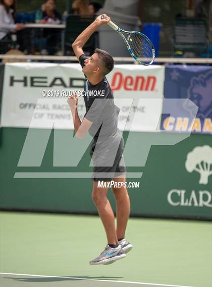 Thumbnail 3 in Clovis North vs University (CIF USTA Round 1 Playoff) photogallery.