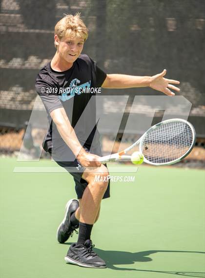 Thumbnail 3 in Clovis North vs University (CIF USTA Round 1 Playoff) photogallery.