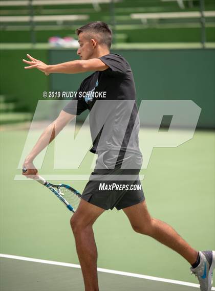 Thumbnail 3 in Clovis North vs University (CIF USTA Round 1 Playoff) photogallery.