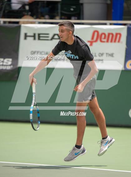 Thumbnail 2 in Clovis North vs University (CIF USTA Round 1 Playoff) photogallery.