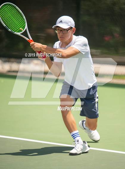 Thumbnail 2 in Clovis North vs University (CIF USTA Round 1 Playoff) photogallery.