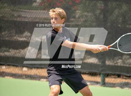 Thumbnail 3 in Clovis North vs University (CIF USTA Round 1 Playoff) photogallery.