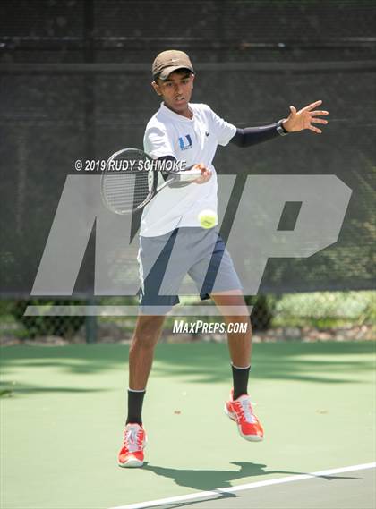 Thumbnail 2 in Clovis North vs University (CIF USTA Round 1 Playoff) photogallery.