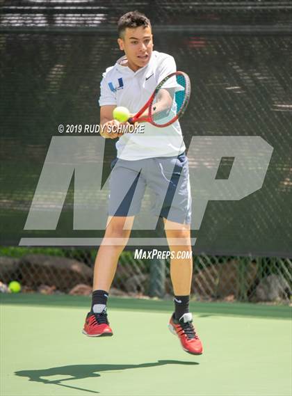 Thumbnail 3 in Clovis North vs University (CIF USTA Round 1 Playoff) photogallery.