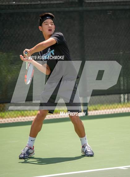 Thumbnail 3 in Clovis North vs University (CIF USTA Round 1 Playoff) photogallery.