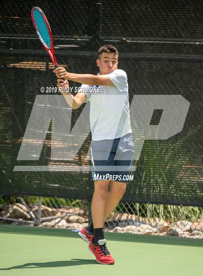 Thumbnail 2 in Clovis North vs University (CIF USTA Round 1 Playoff) photogallery.