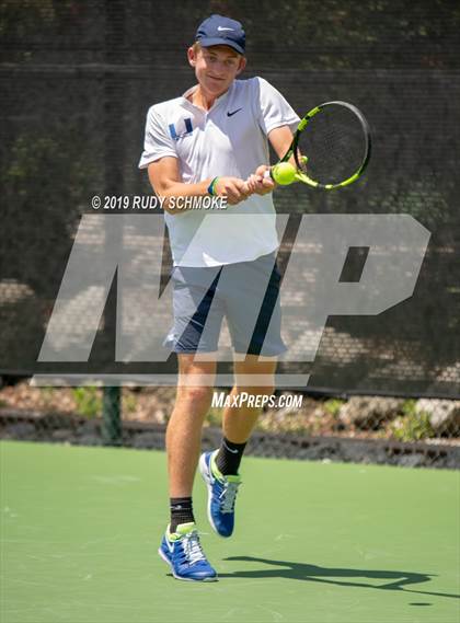 Thumbnail 3 in Clovis North vs University (CIF USTA Round 1 Playoff) photogallery.