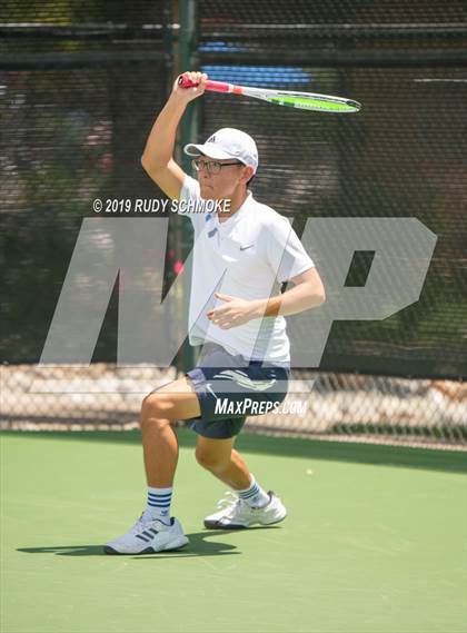 Thumbnail 2 in Clovis North vs University (CIF USTA Round 1 Playoff) photogallery.