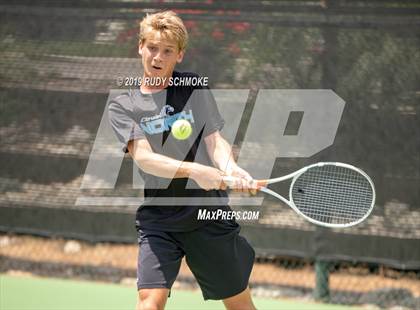 Thumbnail 2 in Clovis North vs University (CIF USTA Round 1 Playoff) photogallery.