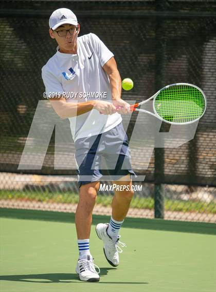 Thumbnail 2 in Clovis North vs University (CIF USTA Round 1 Playoff) photogallery.