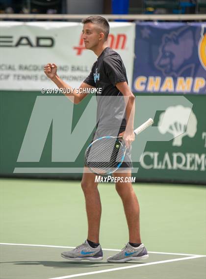 Thumbnail 3 in Clovis North vs University (CIF USTA Round 1 Playoff) photogallery.