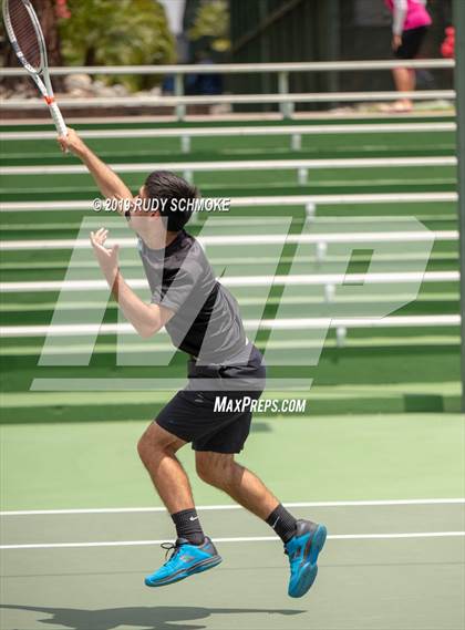 Thumbnail 2 in Clovis North vs University (CIF USTA Round 1 Playoff) photogallery.
