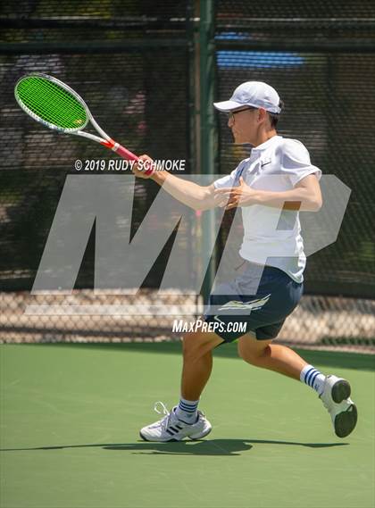 Thumbnail 3 in Clovis North vs University (CIF USTA Round 1 Playoff) photogallery.