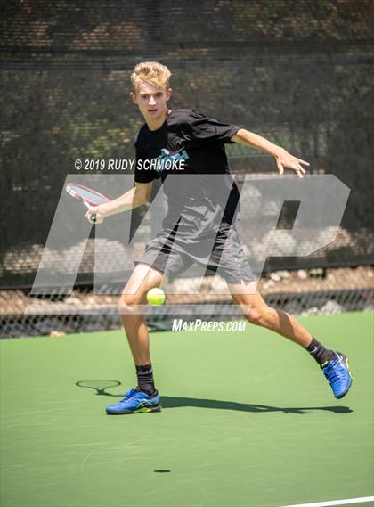 Thumbnail 2 in Clovis North vs University (CIF USTA Round 1 Playoff) photogallery.
