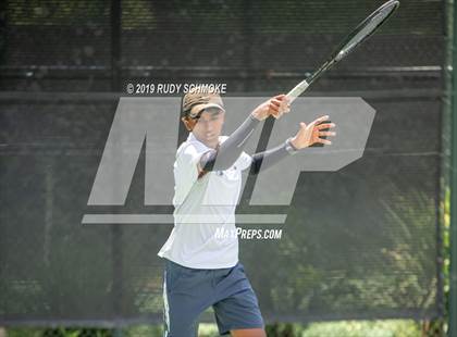 Thumbnail 3 in Clovis North vs University (CIF USTA Round 1 Playoff) photogallery.