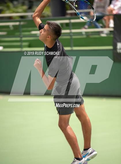 Thumbnail 2 in Clovis North vs University (CIF USTA Round 1 Playoff) photogallery.