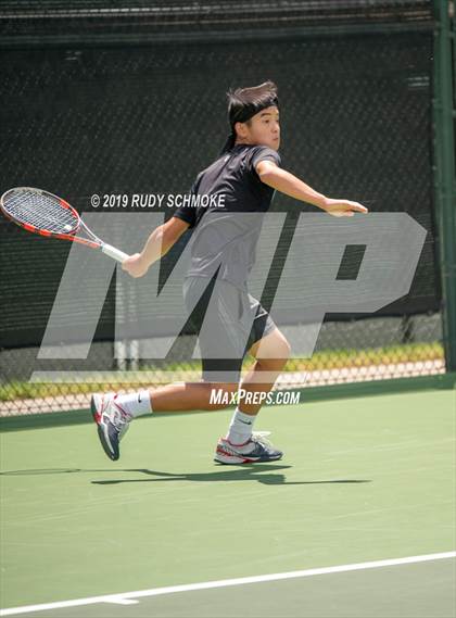 Thumbnail 2 in Clovis North vs University (CIF USTA Round 1 Playoff) photogallery.