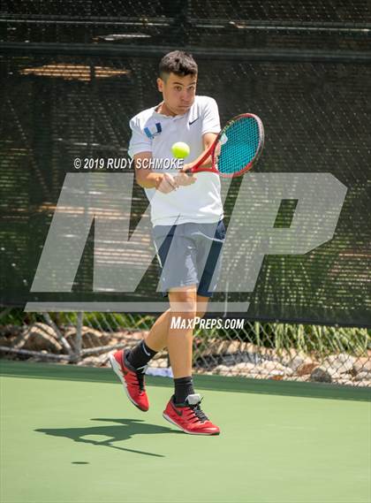 Thumbnail 1 in Clovis North vs University (CIF USTA Round 1 Playoff) photogallery.