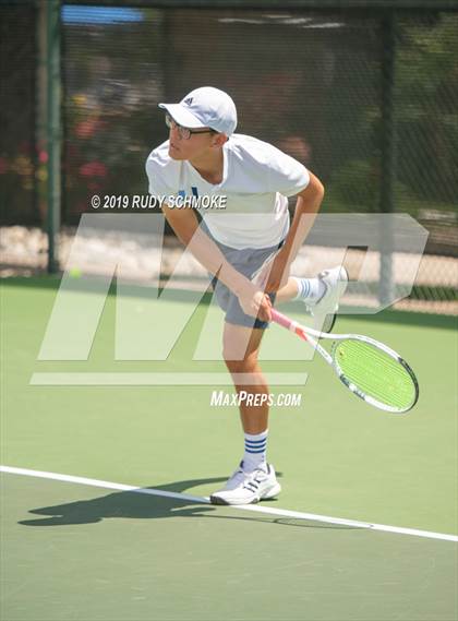 Thumbnail 1 in Clovis North vs University (CIF USTA Round 1 Playoff) photogallery.