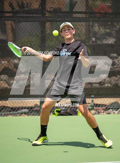 Thumbnail 1 in Clovis North vs University (CIF USTA Round 1 Playoff) photogallery.
