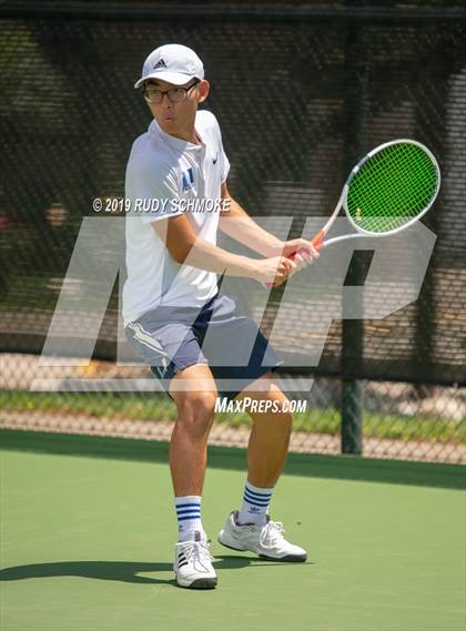 Thumbnail 2 in Clovis North vs University (CIF USTA Round 1 Playoff) photogallery.