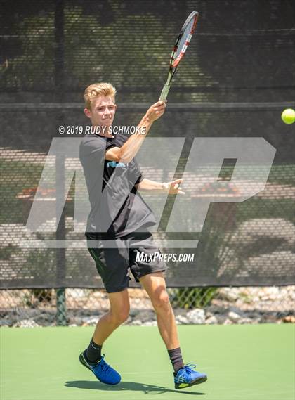 Thumbnail 1 in Clovis North vs University (CIF USTA Round 1 Playoff) photogallery.