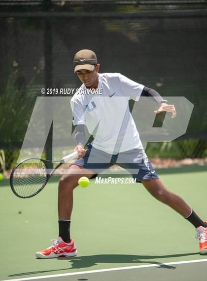 Thumbnail 3 in Clovis North vs University (CIF USTA Round 1 Playoff) photogallery.