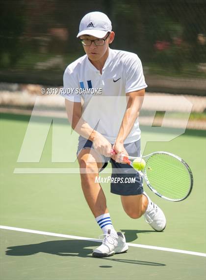 Thumbnail 1 in Clovis North vs University (CIF USTA Round 1 Playoff) photogallery.