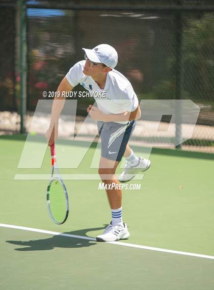 Thumbnail 3 in Clovis North vs University (CIF USTA Round 1 Playoff) photogallery.