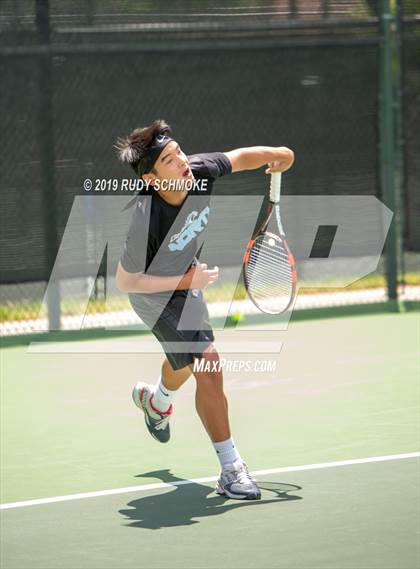 Thumbnail 2 in Clovis North vs University (CIF USTA Round 1 Playoff) photogallery.