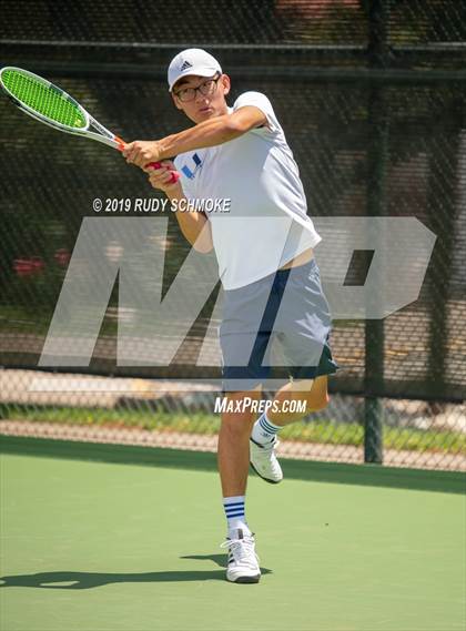 Thumbnail 3 in Clovis North vs University (CIF USTA Round 1 Playoff) photogallery.