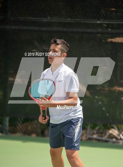 Thumbnail 3 in Clovis North vs University (CIF USTA Round 1 Playoff) photogallery.
