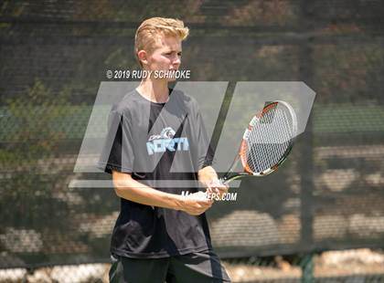 Thumbnail 3 in Clovis North vs University (CIF USTA Round 1 Playoff) photogallery.