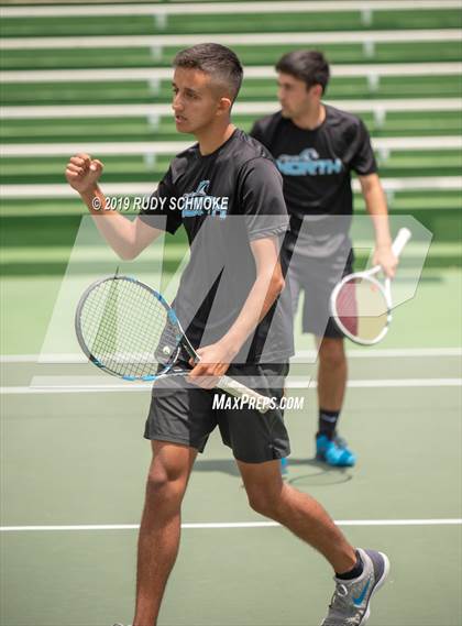 Thumbnail 3 in Clovis North vs University (CIF USTA Round 1 Playoff) photogallery.