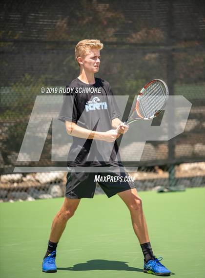 Thumbnail 1 in Clovis North vs University (CIF USTA Round 1 Playoff) photogallery.