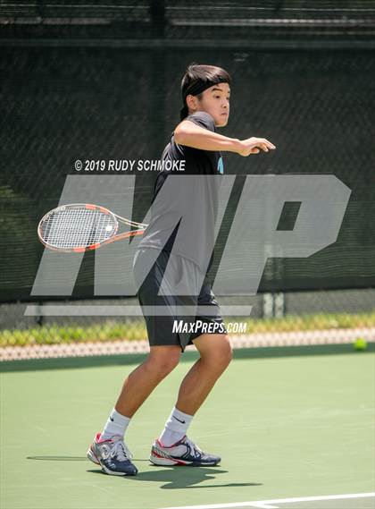 Thumbnail 2 in Clovis North vs University (CIF USTA Round 1 Playoff) photogallery.