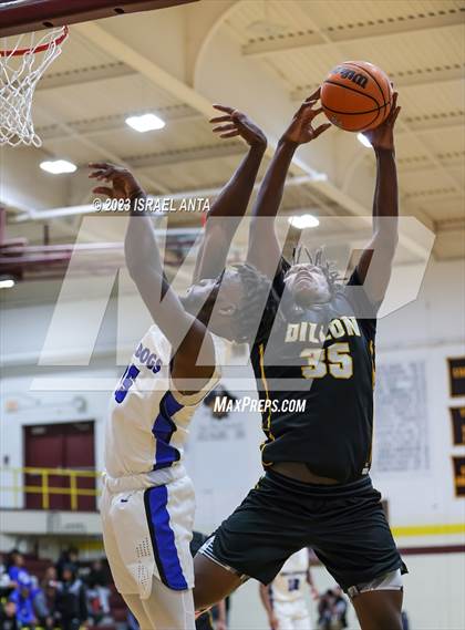 Thumbnail 2 in St. Pauls vs. Dillon (2023 Robeson County Shootout) photogallery.