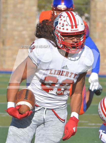 Thumbnail 2 in Liberty @ Bishop Gorman (NIAA 4A Desert Region Final) photogallery.