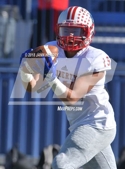 Thumbnail 2 in Liberty @ Bishop Gorman (NIAA 4A Desert Region Final) photogallery.