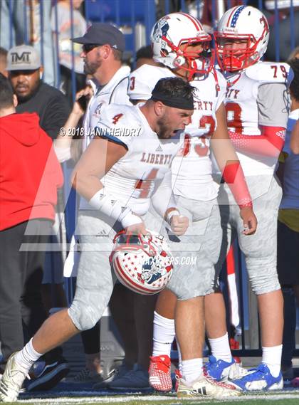 Thumbnail 1 in Liberty @ Bishop Gorman (NIAA 4A Desert Region Final) photogallery.